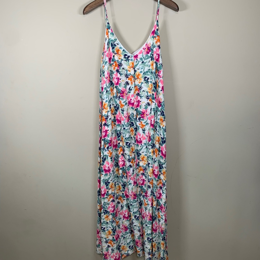 Savanna Jane Floral Maxi Sundress Size 1X Cottagecore Bohemian